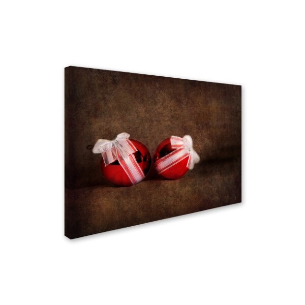 Jai Johnson 'Two Red Ornaments Still Life' Canvas Art,24x32